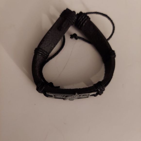 Men's Simple Vintage Turtle Head Handmade Faux Leather Bracelet - Picture 5 of 6